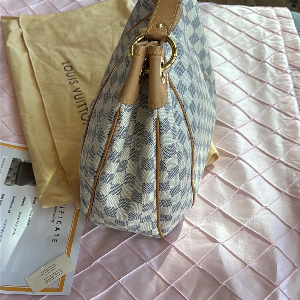 Authentic Louis Vuitton Galleria PM in Damier Azur - Picture 9 of 17